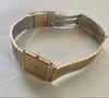 [USED] SEIKO Quartz Watch Gold Rectangular Vintage Print.