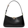 Eleanor Logo Leather Tote Shoulder Bag Women Bags Black 178143-001
