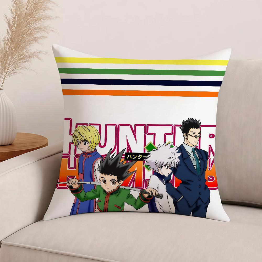Hunter Gon Killua Curarpikt Anime Cartoon Pillow Case Office Cushions Suitable For Sofa Car Bedroom Decorative Cushion Cover