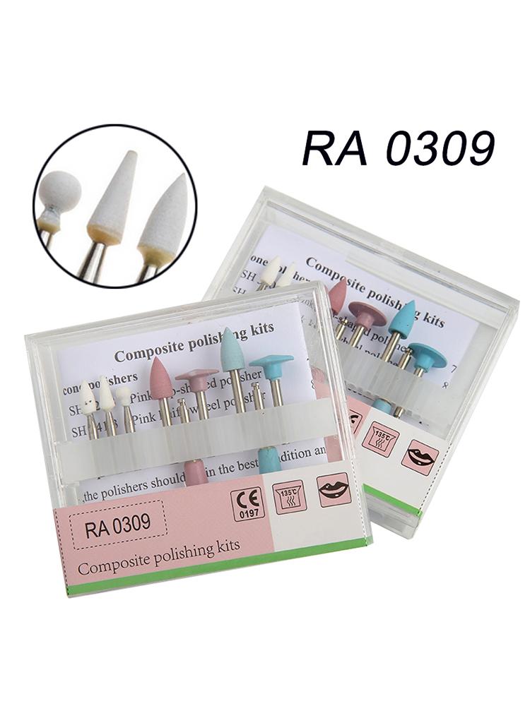 

2,35 мм стоматологический светоотверждаемый смоляной полировальный набор керамическая силиконовая резина шлифовальная головка для медленного изгиба