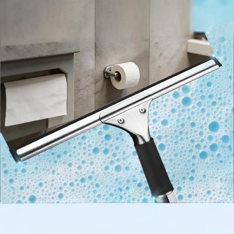 Stainless Steel Squeegee Non Slip Ergonomic Grip 1Pcs Streak Free for Shower Tile Wall Glass Door Window Car Exterior
