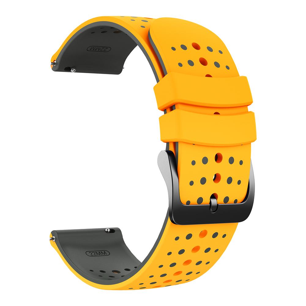 22mm Sports Strap For Huami Amazfit Bip 6 5/GTR 47mm 4/3Pro/Balance2 Silicone Wrist Band For Samsung Galaxy Watch3 45mm Bracelet