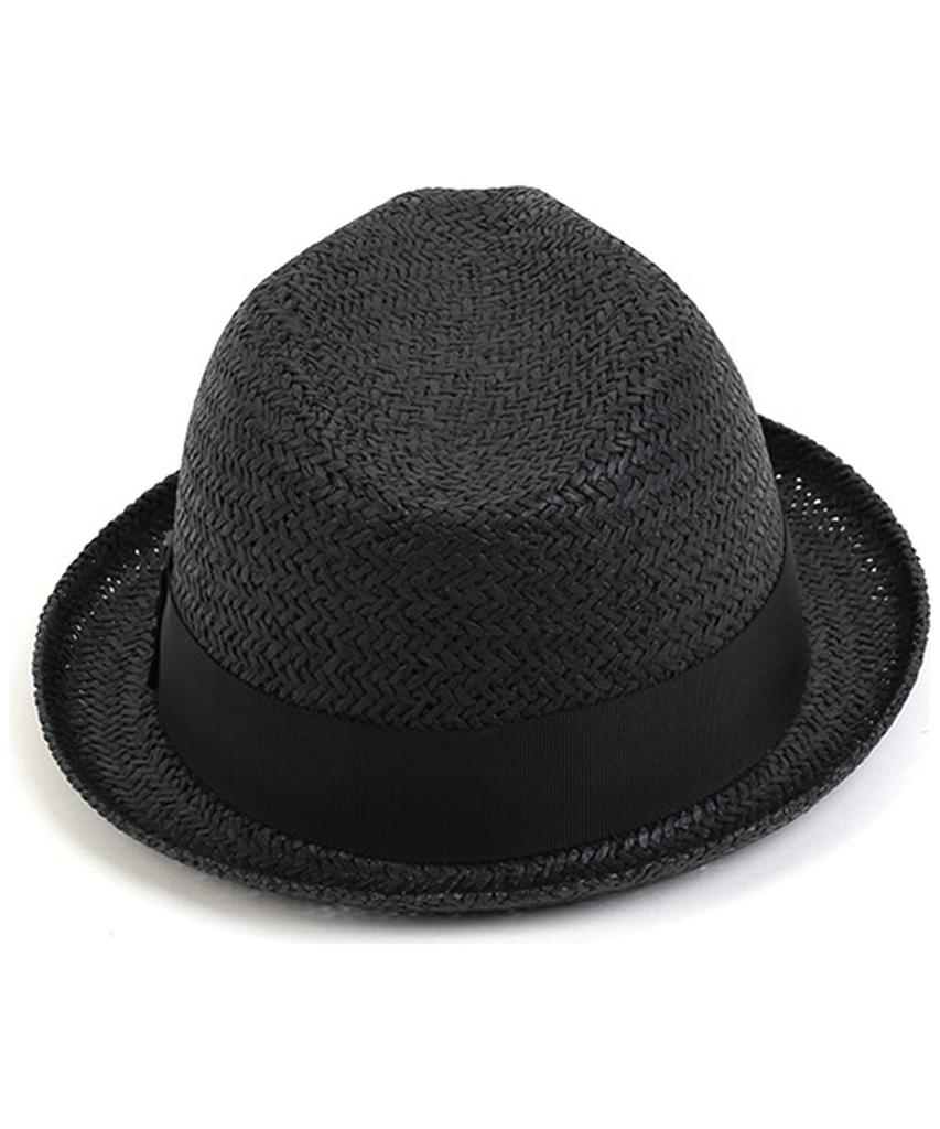 Yunibeosyeolkemiseuteuli Punk Short Black Summer Fedora Summer Hat