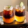 Shangqi Vintage American Whirlwind Glass Coffee Cup Set