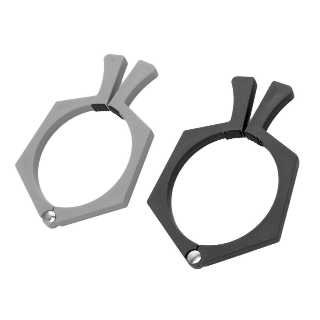 2PCS Sublimation Cup Clamp ABS Nonslip Tumbler Wrapping Clamp for Sublimation Paper Tumblers Black and Grey