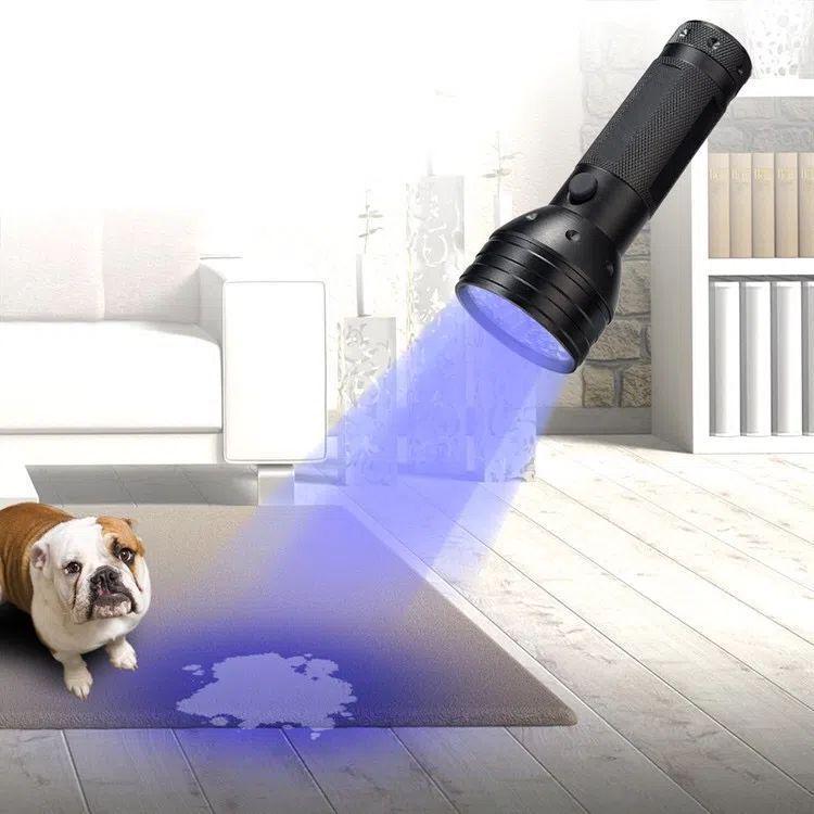 51 LED Lila Licht Taschenlampe - Aluminiumlegierung Geld- & Schmuckdetektor, Skorpion-Identifikation.