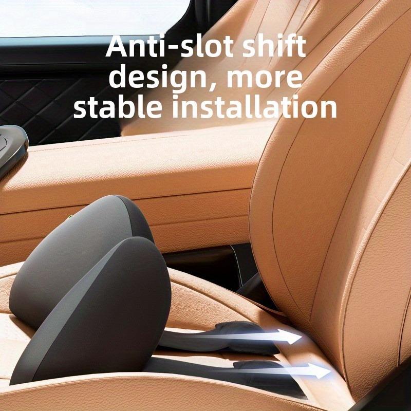 1 Stück Auto Lendenstützkissen mit Steißbeinschutz Dünnes Memory-Schaum Sitzkissen für Lange Fahrt Büro 4 Jahreszeiten