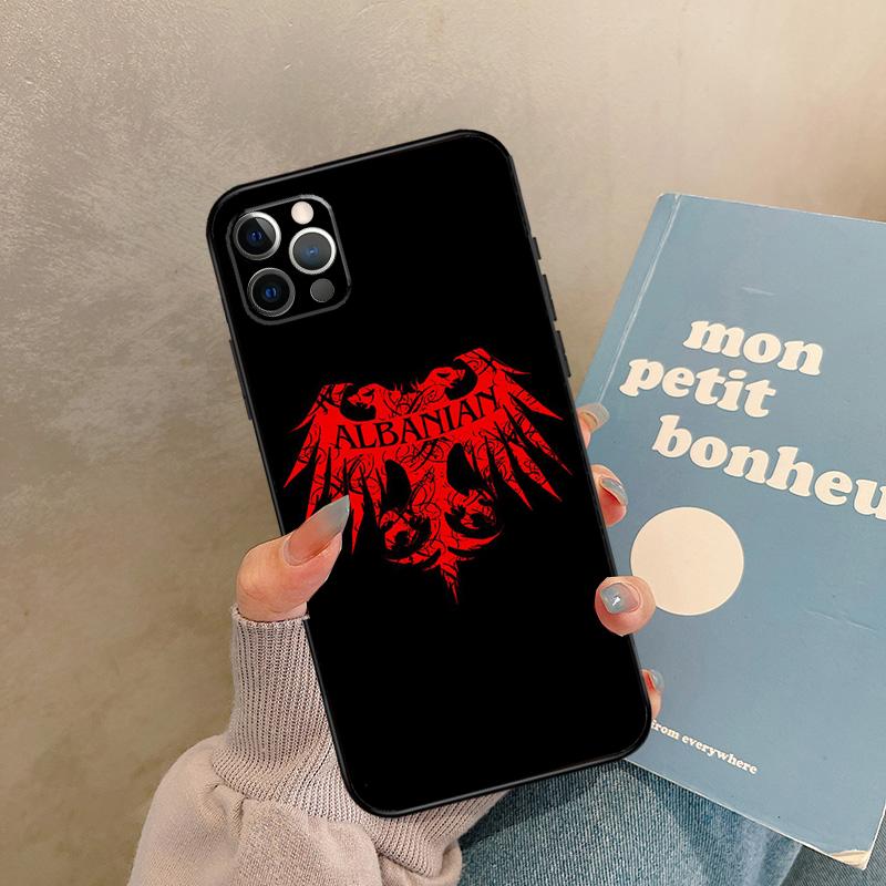 

Albania Flag Case For iPhone 17 Air 16 15 14 13 11 12 Pro Max 13 mini XR 15 16 Plus 16e Back Cover Shell iPhone 16 Pro