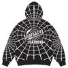 Supreme X Vanson Leathers Spider-Man Zip Up Hooded Sweatshirt Black