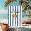 1PC Custom Name Sun Stripes Beach Towel Highly Absorbent And Sand-Resistant Towel for Swimming, Pool, Yoga, And Travel Lightweight