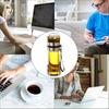 350/500ML Glass Tea Brewing Double-layer Separation Tea Water Cup with Portable Handle Leak Proof Travel Cup Does Not ContainBPA