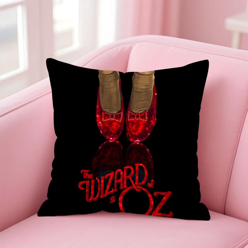 movie fantasy The WWizard of OOz Cushion Cover Pillow Case Soft Friendly Fabric Concealed Zipper
