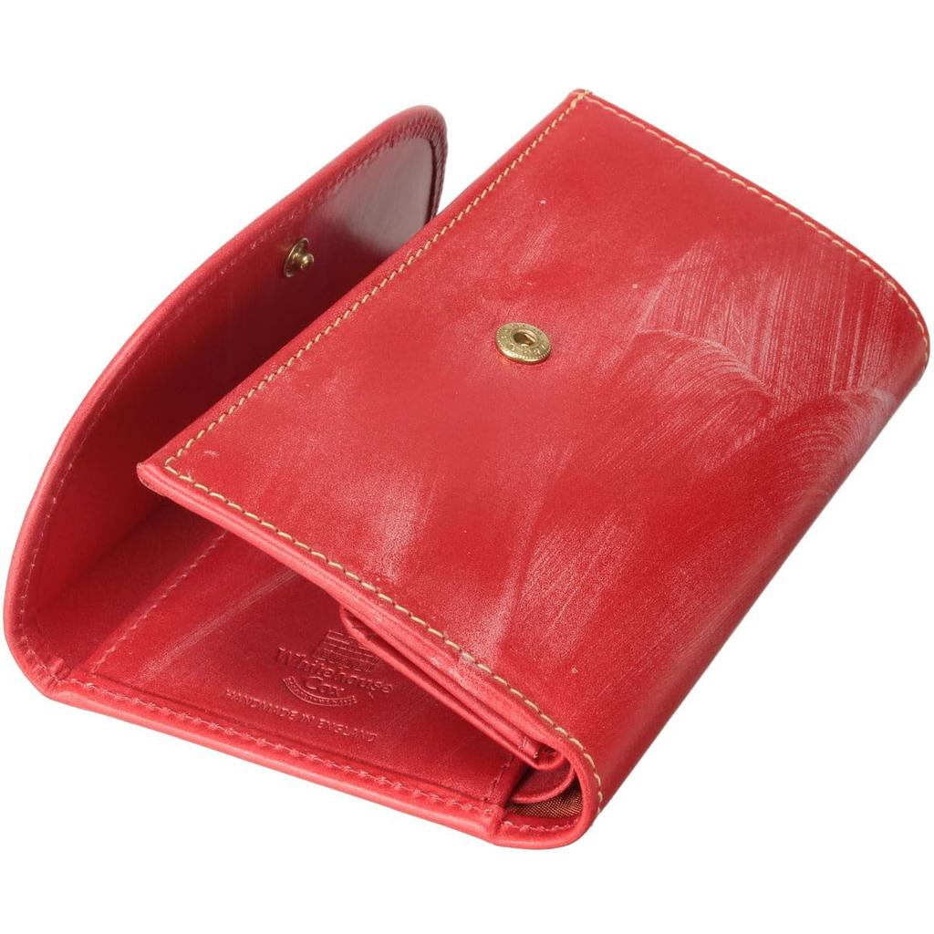 Carteira Masculina Tricolor Whitehouse Cox S7660 em Couro Vermelho,