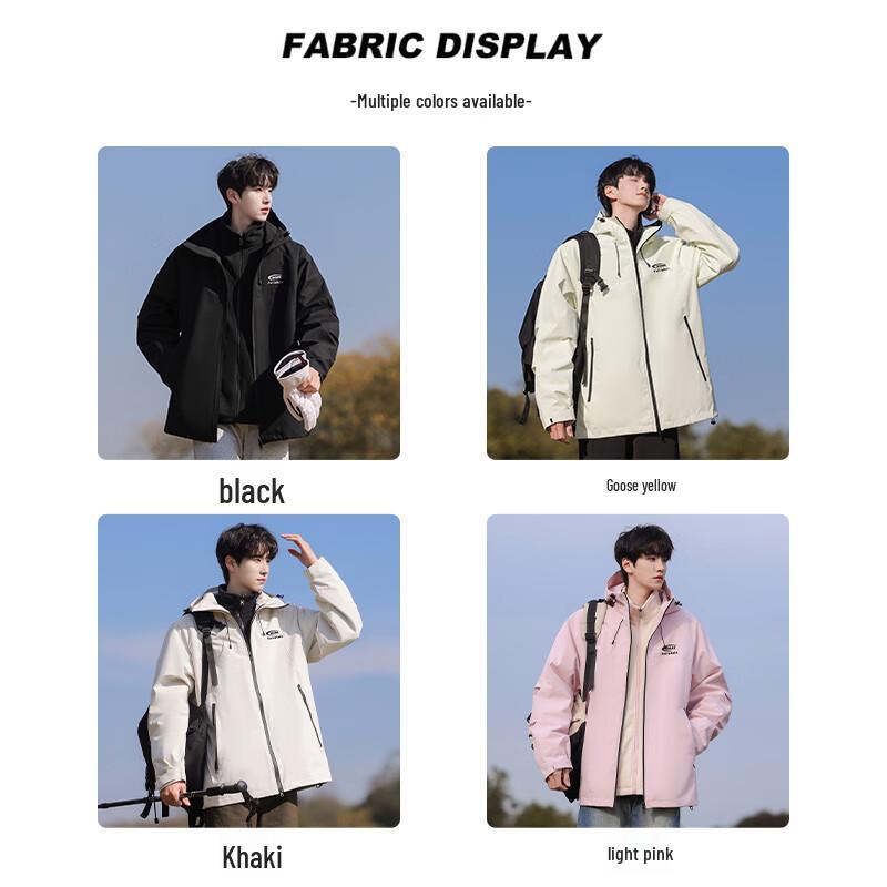 Mark Fairwhale Men's 3-in-1 Windproof Waterproof Outdoor Jacket