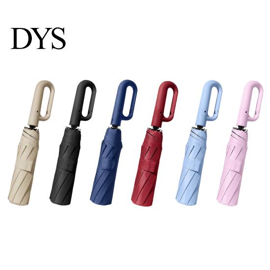 10 Ribs Umbrella Automatic Folding with Carabiner Handle, UV Rain Protection Travel Portable Sun Umbrella, Windproof 10-Rib for Women Men Lightweight