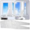 Thickened Nylon Air Conditioning Universal Window Sealing Cloth, Waterproof and Washable, With Tape, No Drilling Sealing Cloth