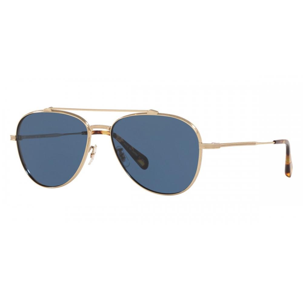 

Мужские солнцезащитные очки Oliver Peoples 56 мм золотистый
