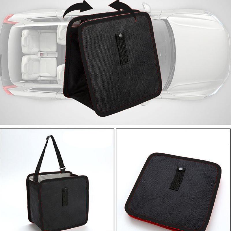 Hängende Auto-Rücksitz-Aufbewahrungsbox, zusammenklappbar, wasserdicht, Auto-Organizer, Auto-Handy-Tasche, Schutt, Mülleimer, Sitzlehne