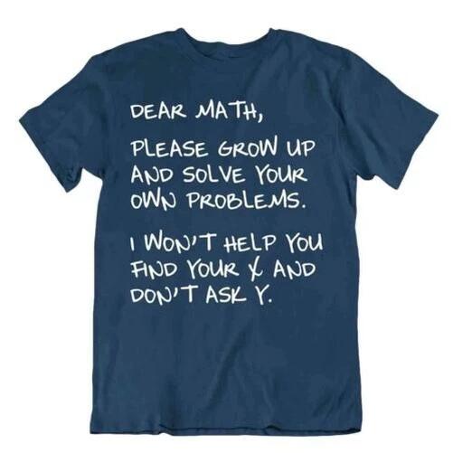 Love Math Solve Your Own Problems T-Shirt Comic Joke College Geek Shirt 3XL