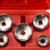 5-teiliges Ölfilterschlüssel-Set 24-38mm Steckschlüssel-Entfernungswerkzeug für Auto Auto Reparatur Wartungswerkzeuge Edelstahl