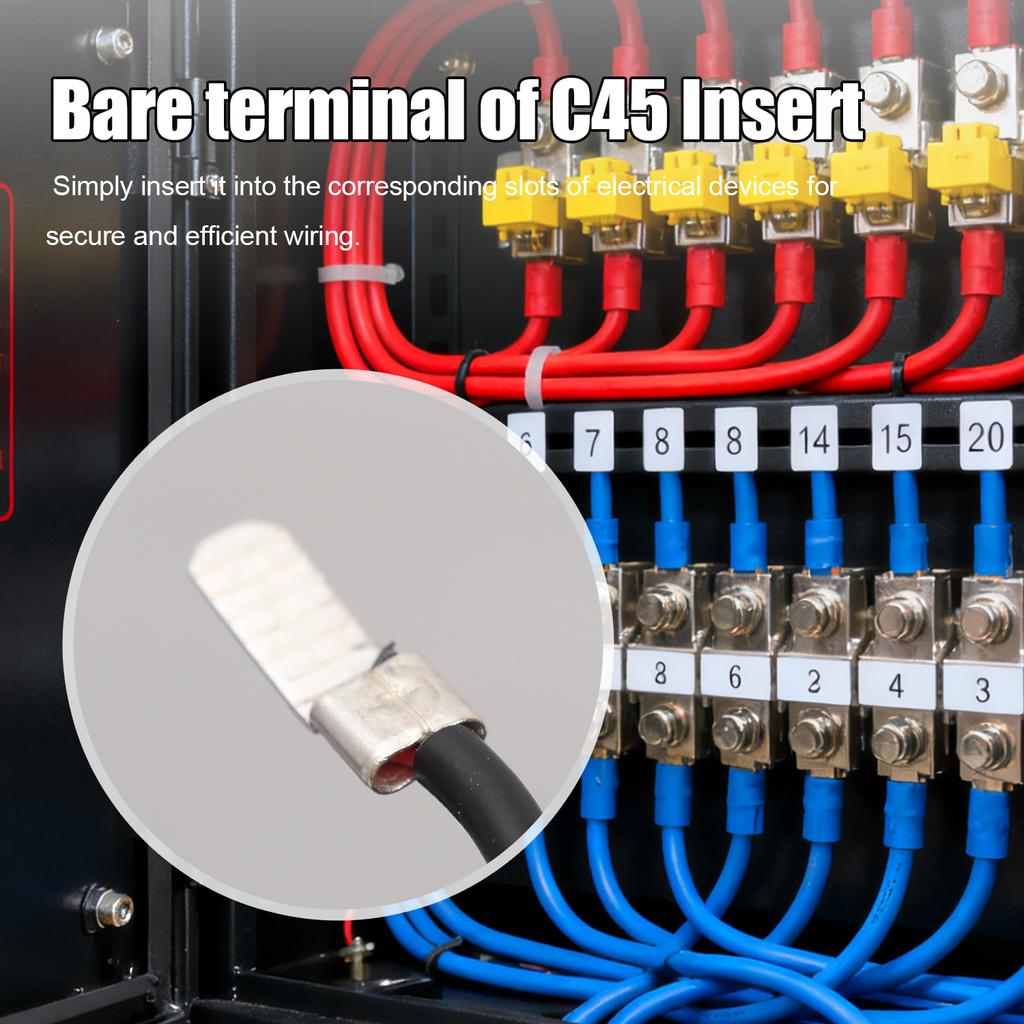 C45 Leitungsschutzschalter Stecker Stiftförmiger Kabelschuh Crimpklemme Luftschalter Anschluss Kupferrohr Kabelverbinder Klemmen