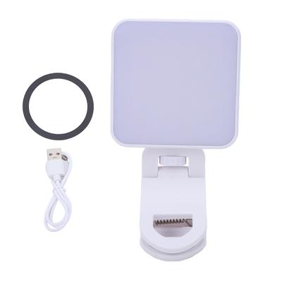 Phone Magnetic Selfie Light 3 Color Adjustable Clip On Video Conference Lighting High CRI for Photography White
