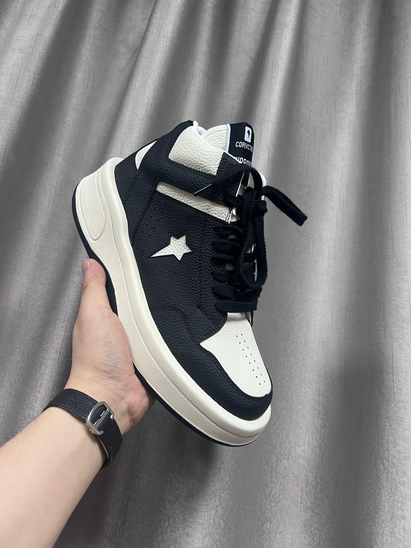 

New sports shoes high-top board shoes couple shoes casual thick-soled heightening versatile little white shoes men s genuine leather Martin boots wo 35