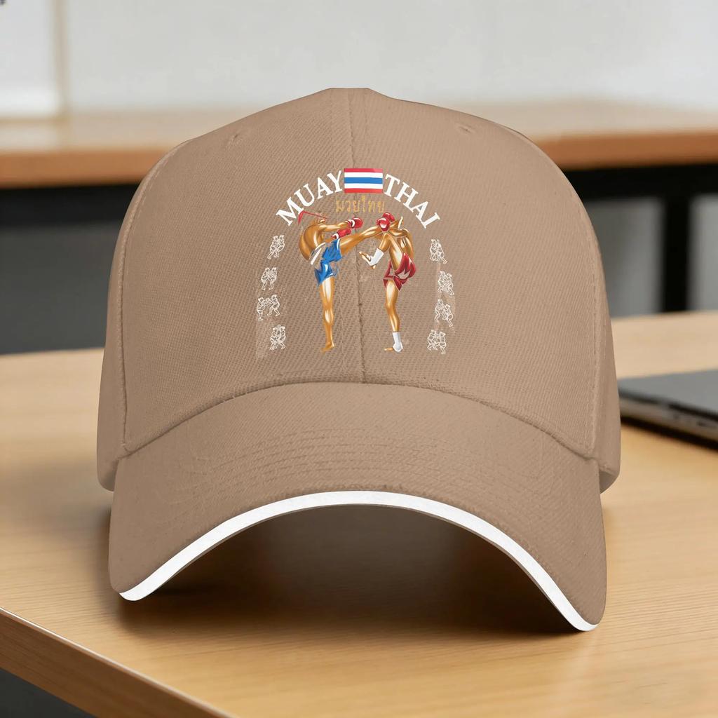 Muay Thai Training Gym Sun Baseball Cap Spring UnisexTeens Design Hip Hop Hats Adjustable Casual Tennis Skate Snapback Cap