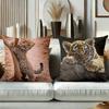 Cute Wild Baby Animal Print Throw Pillow Covers Pattern Cushion Cover Suitable For Sofa Bedroom Car Pillow Cover