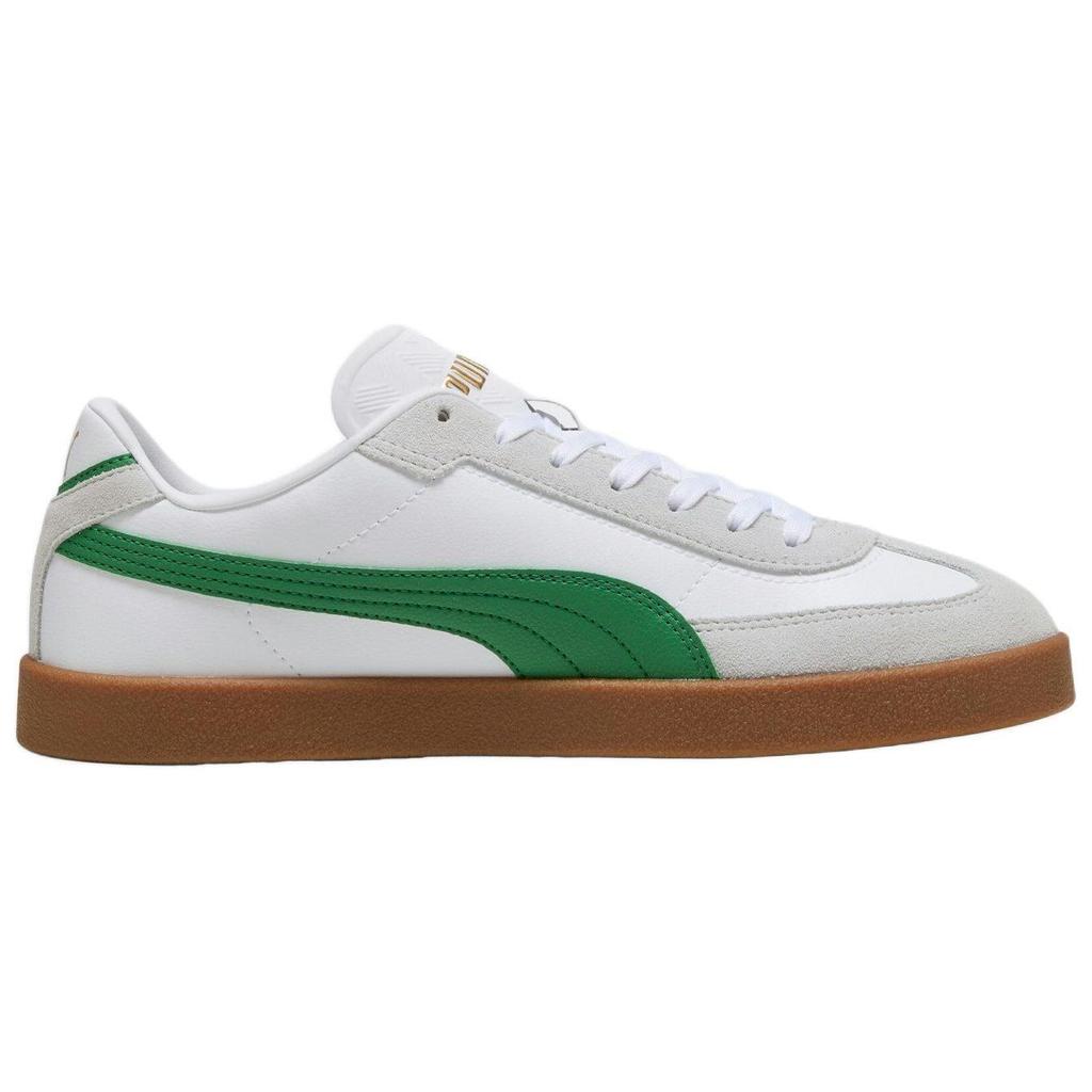 New PUMA Club Abrasion Resistant Low top Skateboard Shoes Men's White Green 397447-22