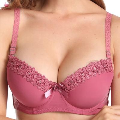 Biustonosz usztywniany damski Gruba forma Puchar Bielizna push-up Plus rozmiar Fiszbiny B Cup Biustonosz 80B 85B 90B 95B