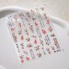 1 PCS 5D Glitter Light Pink Begonia Flower Nail Art Sticker Exquisite Design High Quality Decorative Decal Nail Sticker