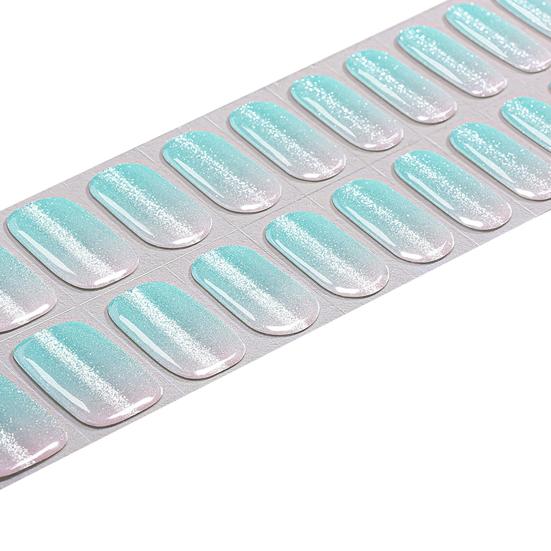 Tiras de Esmalte com Glitter com Lixa Fácil de Aplicar Remover Autoadesivas Unha Inteira Feminina Adesivo para Unhas Manicure Caseira Decoração DIY Nail Art Wrap