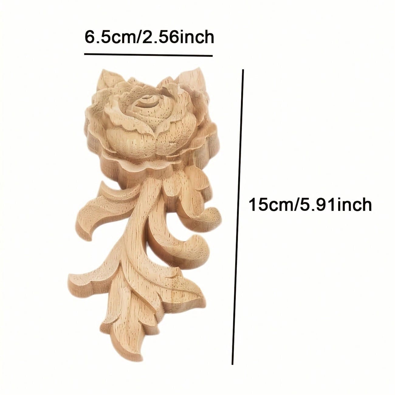 

2 шт. розового дерева резные аппликации накладки, неокрашенные деревянные мини-наклейки для шкафа, стены, комода, кровати, зеркала, камина