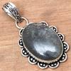 Pendant Shiney Labradorite Gemstone Valentine'Day Gift Silver Jewelry 2.25"