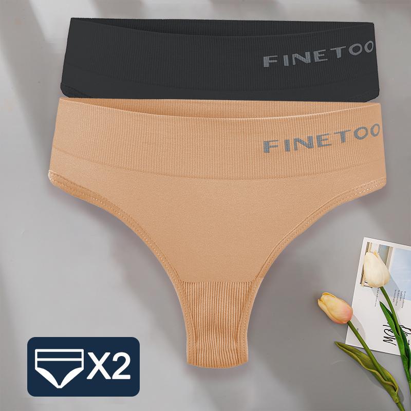 2PCS/Set M-2XL Bodyshaper G-String Panties Women Slim Underwear Female Lingerie Sexy Lady Thongs High Waist Underpants
