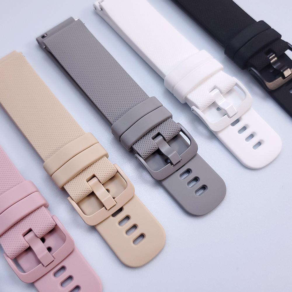 Silicone Wristband Strap For Xiaomi Amazfit GTS 2 / GTR 2 Band Watchband for Amazfit Stratos 3 / GTR 47MM 42MM / Bip S Bracelet