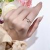 Vinregem 925 Sterling Silver 3EX VVS1 D Color Emerald Cut 4*6 MM 0.8CT Real Moissanite Diamonds Women Ring Wedding Party Fine Jewelry Gifts