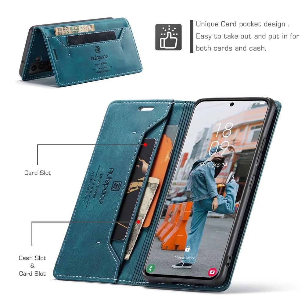 Läderfodral För Samsung S20 S21 FE S22 Ultra S10 S9 S8 Plus A53 A33 A13 A52S A42 A32 A22 A12 A71 A51 Plånbok Folio Flipskydd
