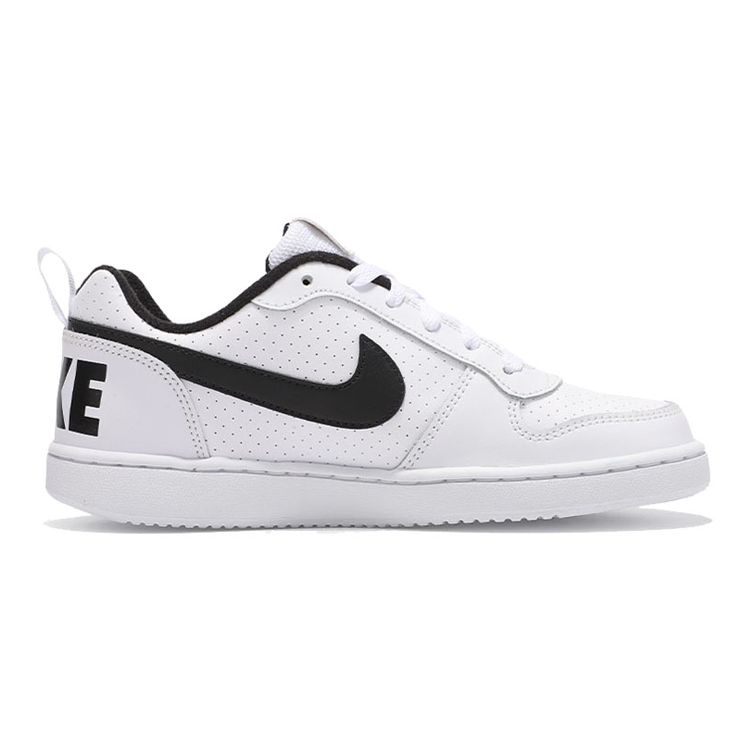 Nike Court Borough Low GS White Black Kids Sneakers 839985-101