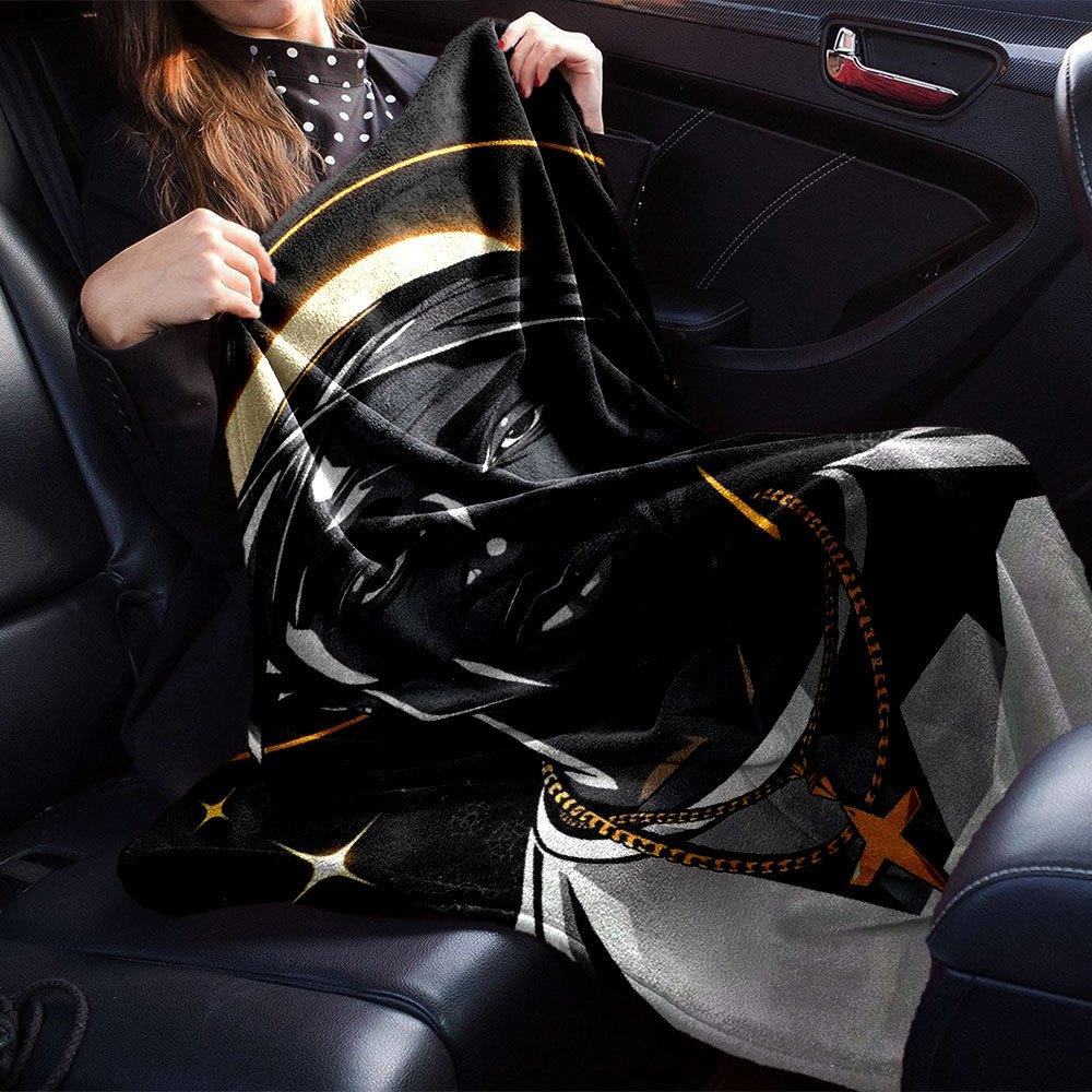 1pc 2PacHip Hop Blanket Soft Lightweight All Season Multi Purpose Throw for Sofa, Bed, Office & Picnics, French Style with Iconic Album Art & Quotes