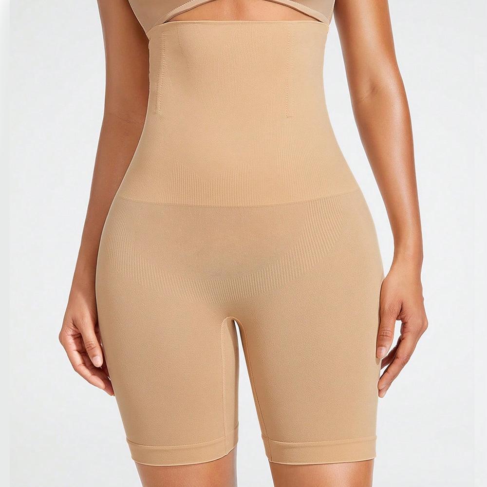 Women's Plus Size Brief-Cut Tummy-Control Knickers with Lifted Bottom, Anti-Exposure Design, Shaping Waistband, High-Waisted Tummy-Control Knickers