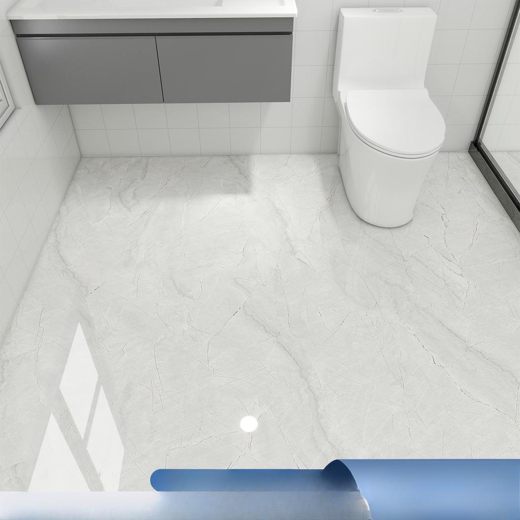 Tapet Autoadeziv Impermeabil de Lux Ușor cu Imitație de Marmură pentru Pardoseala Bucătăriei, Ușor de Dezlipit și Lipit, Folosit pentru Decorarea Casei, Bucătăriei, Băii