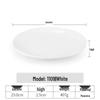 White Melamine Plastic Round Plate for Catering and Restaurant Dining