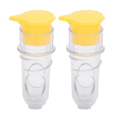 2PCS Portable Lemon Squeezer PP ABS Portable Labor Saving Manual Lemon Juicer for Limes Citrus