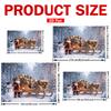 1Pcs Santa Claus Sleigh Snowman Scene Decoration Background Christmas Backdrop Decorations For Photo Studio Photo Booth Party