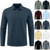 Men's Color Long Sleeve Casual Shirt for Spring and Fall