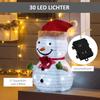 Christmas Decoration Snowman Outdoor. Christmas Decoration Christmas Light, Incl. LEDs, 30 Cm X 30 Cm X 51 Cm, Red+white