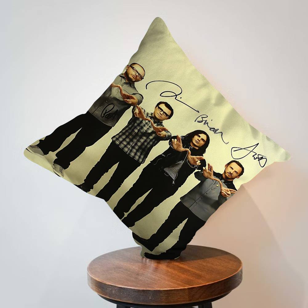Weezer Music Band Pillowcase Toon Gift Cushion Cover Bedroom Home Sofa Chair Seat Decor Pillow Case