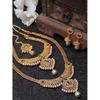 18k Gold Plated Long Short Necklace Combo Stylish Traditional Pearl Jewellery Set for Women